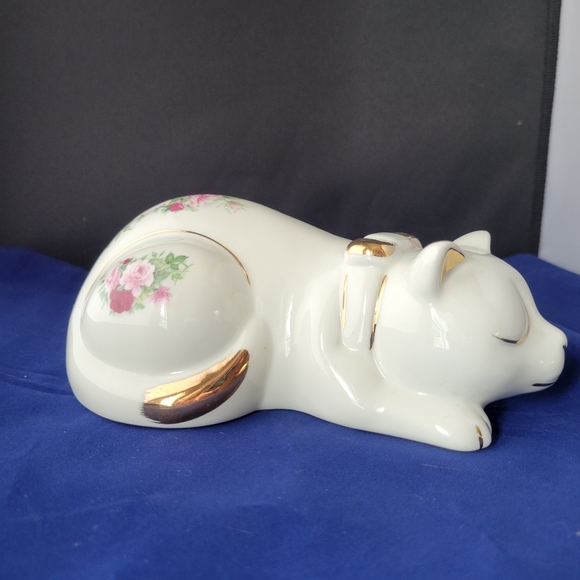 Formalities By Baum Bros. Sleeping Porcelain Cat Roses Unisex🌊🌟BUNDLE AND SAVE - Picture 2 of 16